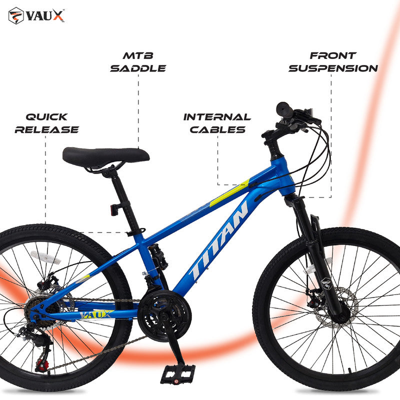 Vaux Titan 21 Speed 24" Mountain Bike