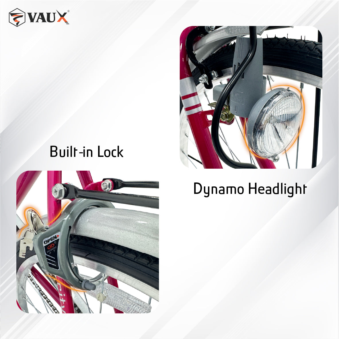 Vaux Comfort 26" 6 Speed City Bike