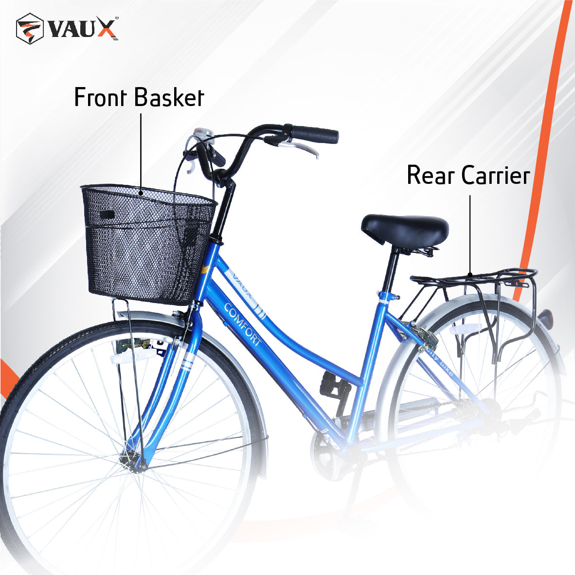 Vaux Comfort 26" 6 Speed City Bike