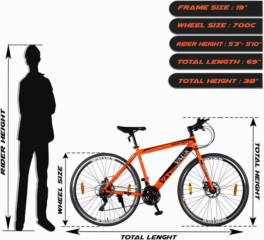 Vaux Swifter 700c Hybrid Bike