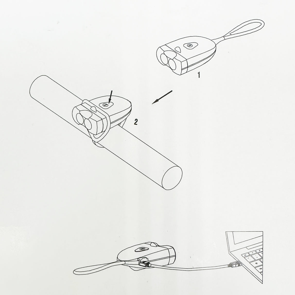 Rear LED Light - White