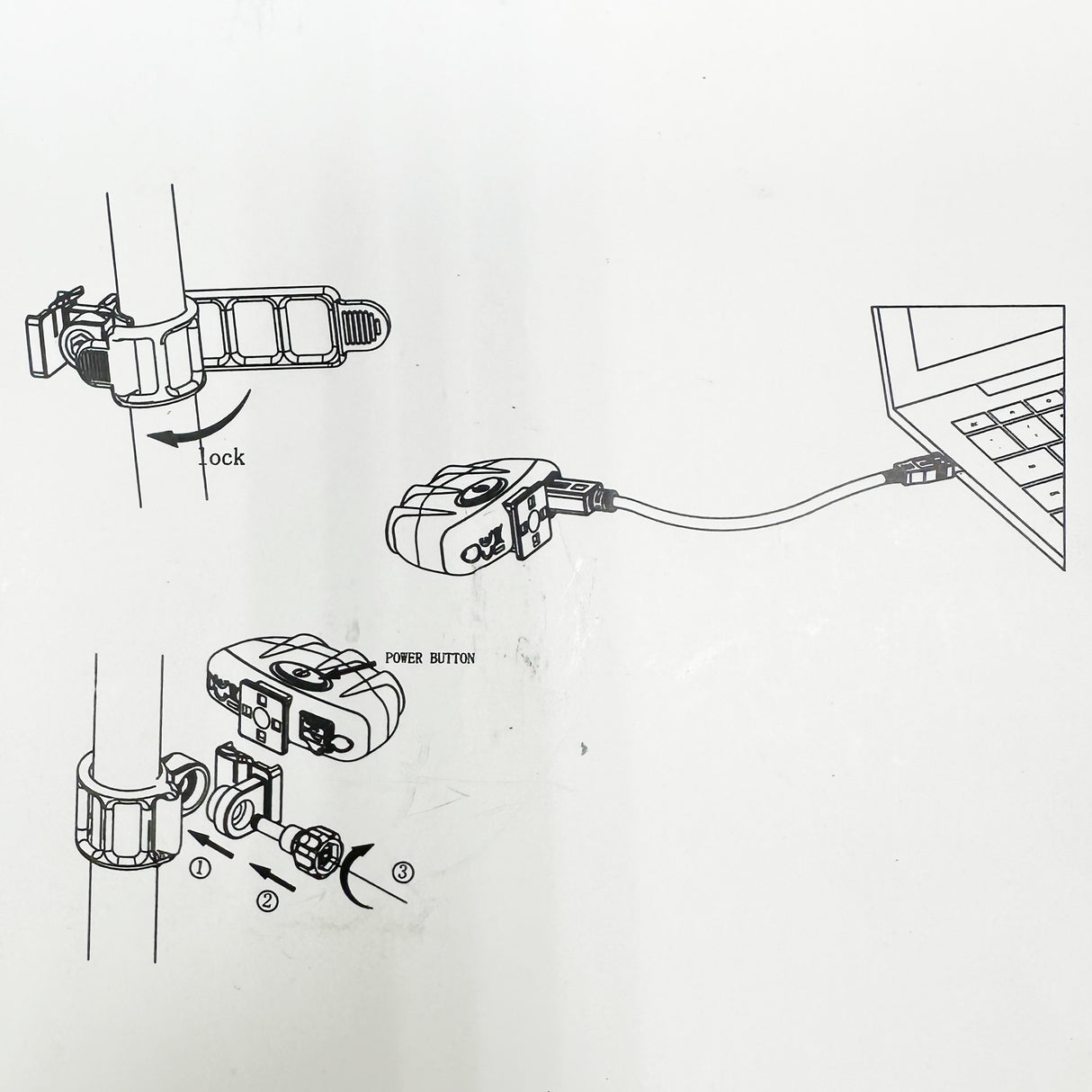 Front LED Bike Light - Red