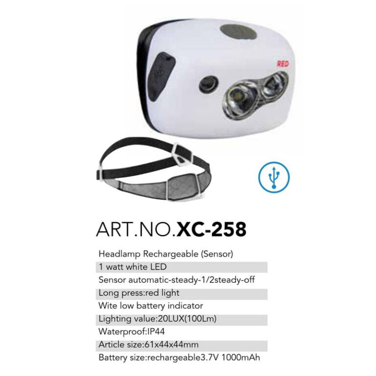 USB Headband Torch Light