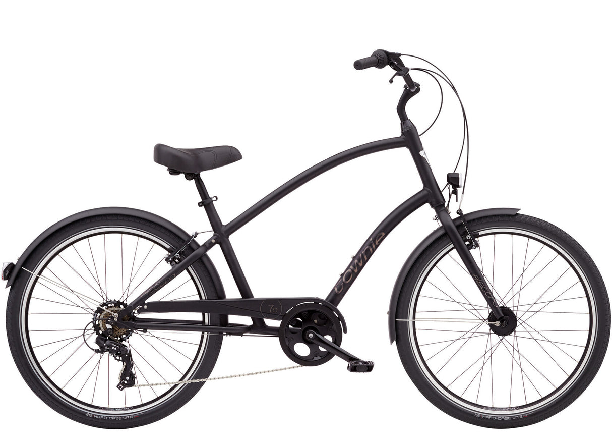 Black bicycle on a white background
