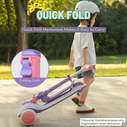 Mideer 2-in-1 Foldable Scooter