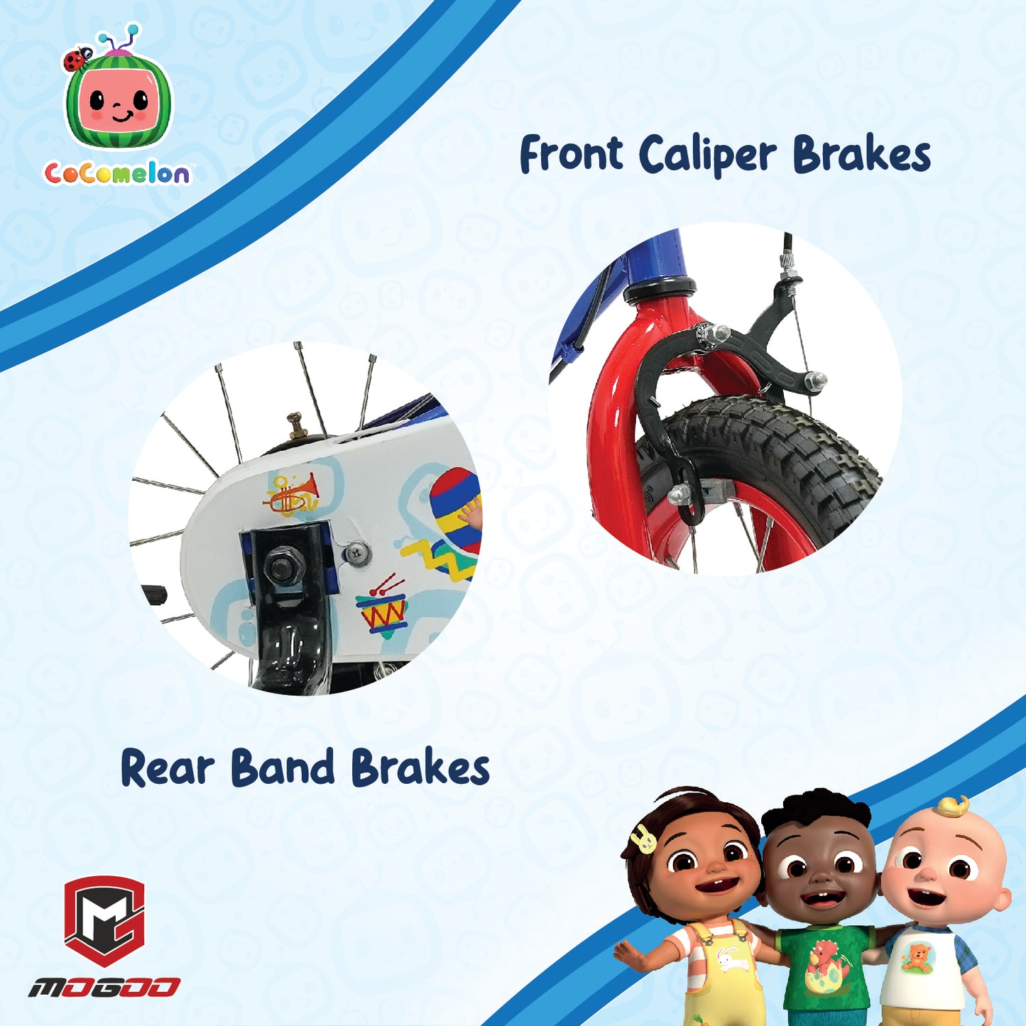 Mogoo Cocomelon Beats 12" Kids Bike