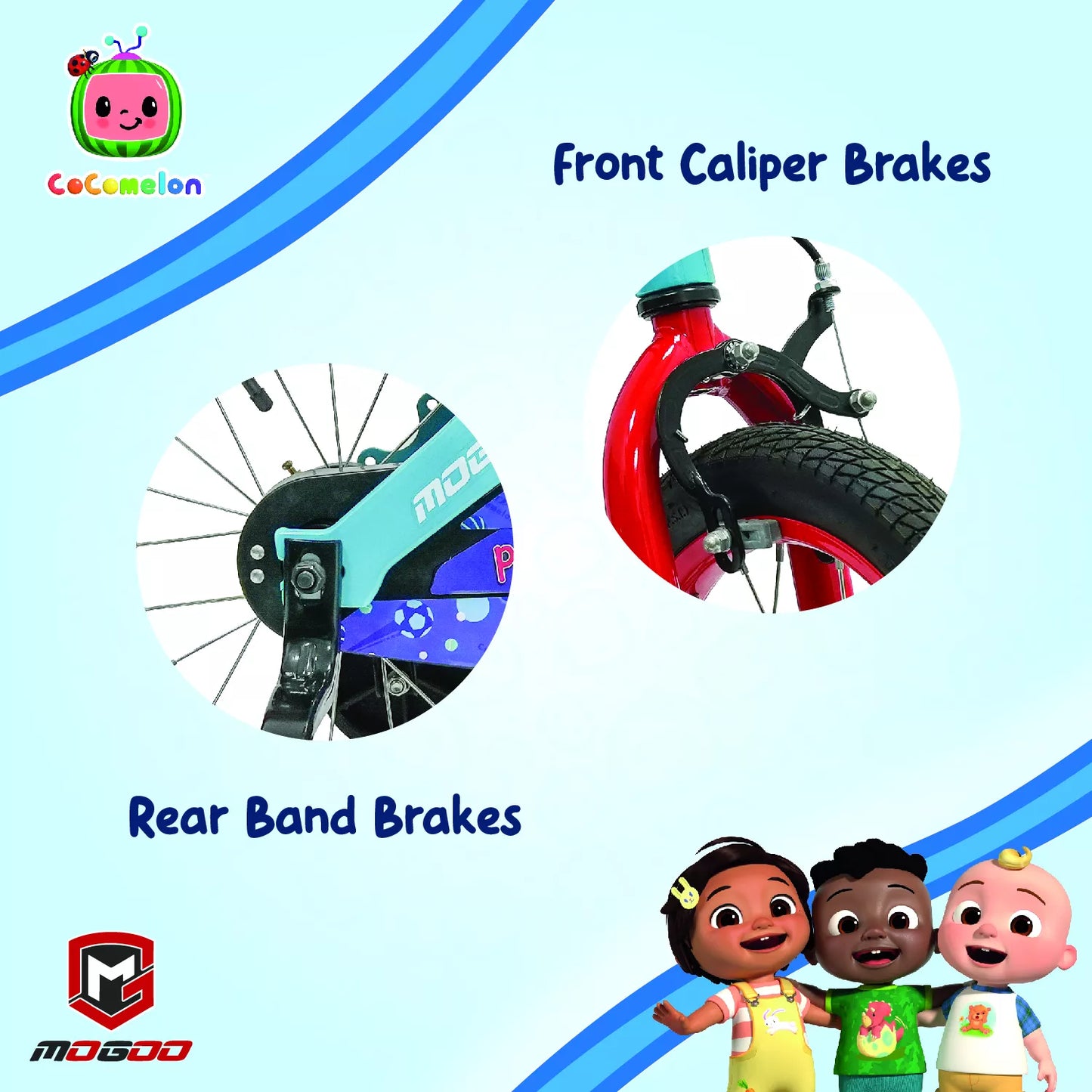 Mogoo Cocomelon Play 12" Kids Magnesium Bike