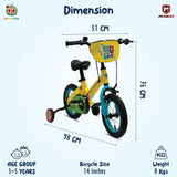 Mogoo Cocomelon Play 14" Kids Magnesium Bike