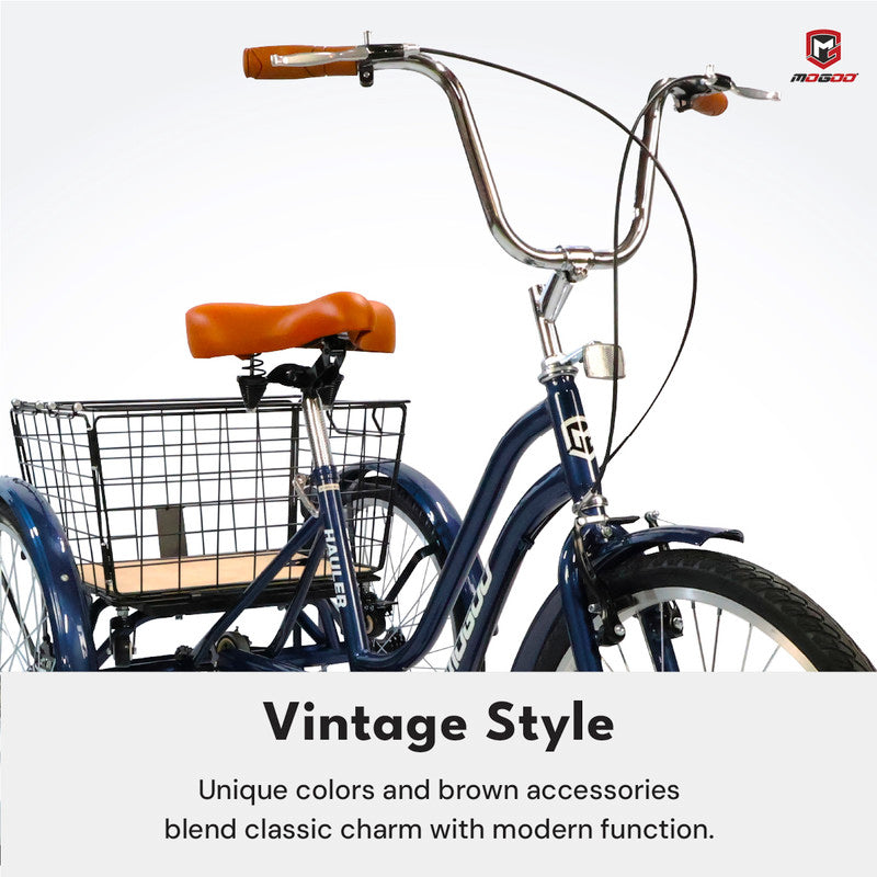 Mogoo Hauler Single Speed 26" Adult Tricycle