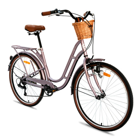 Mogoo Florida 24" Vintage 6 Speed City Bike — view 6 of 11