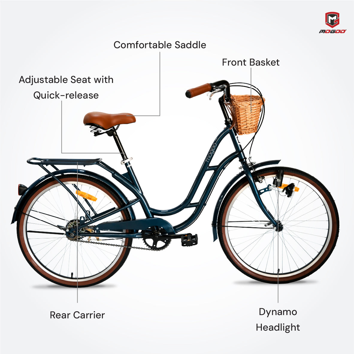 Mogoo Florida 26" Cruiser Bike