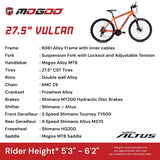 Mogoo Vulcan 27.5" Mountain Bike (Renewed)