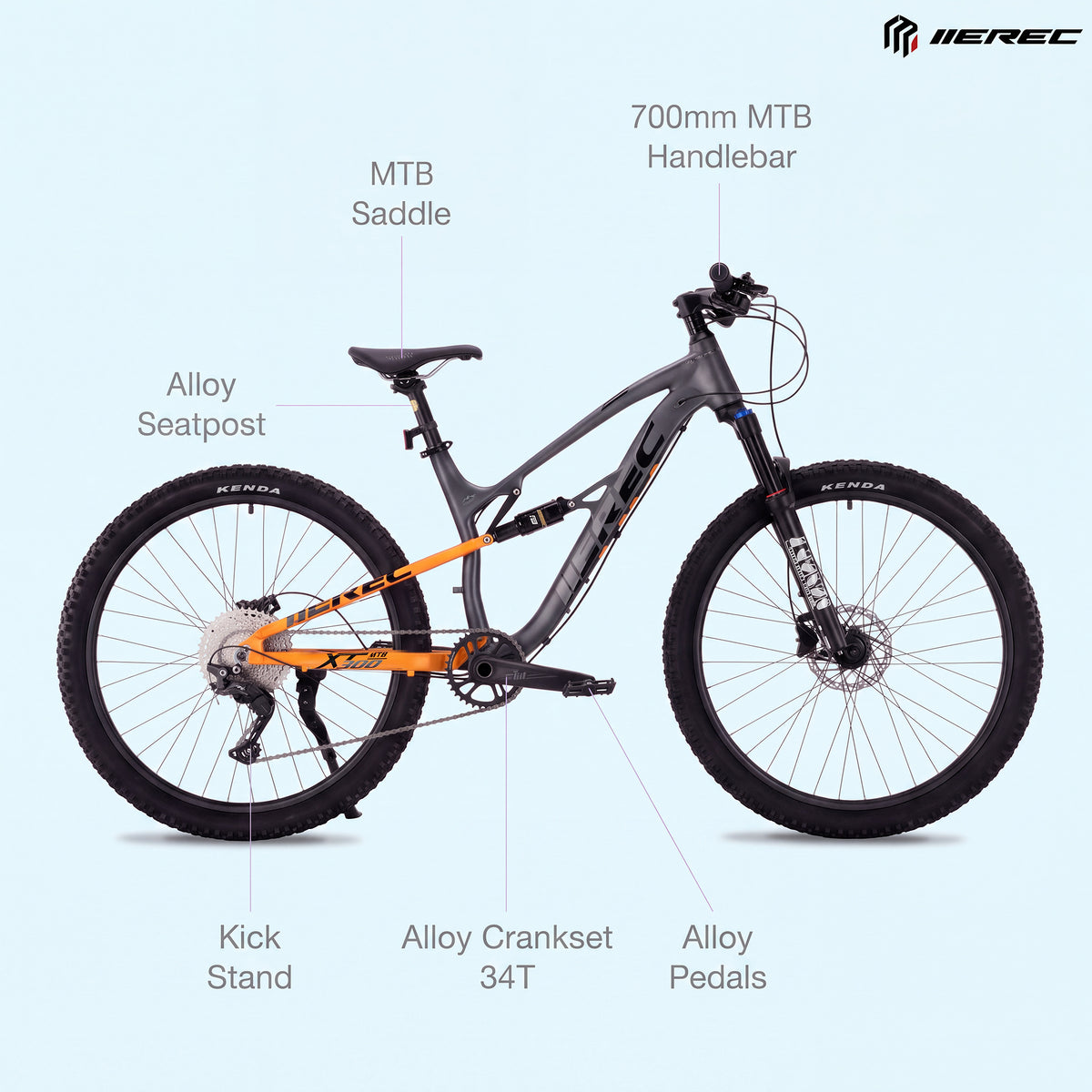 Merec XT300 27.5" Full Suspension Mountain Bike