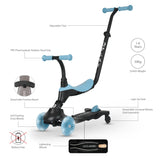 Qplay Sema Evo 5 in 1 Light Up Scooter