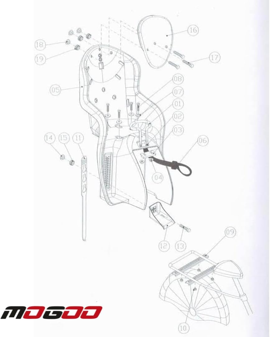 Baby Bicycle Carrier w/ Headrest
