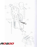 Baby Bicycle Carrier w/ Headrest