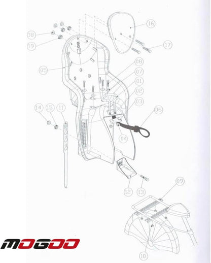 Baby Bicycle Carrier w/ Headrest
