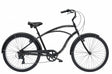 Black bicycle on a white background