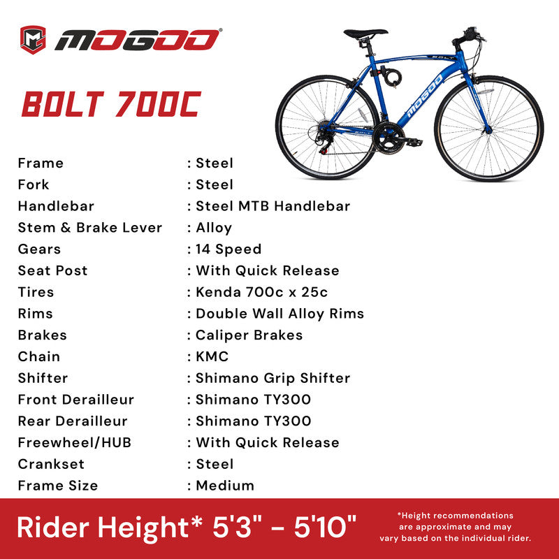 Mogoo Bolt 700c Hybrid Bike