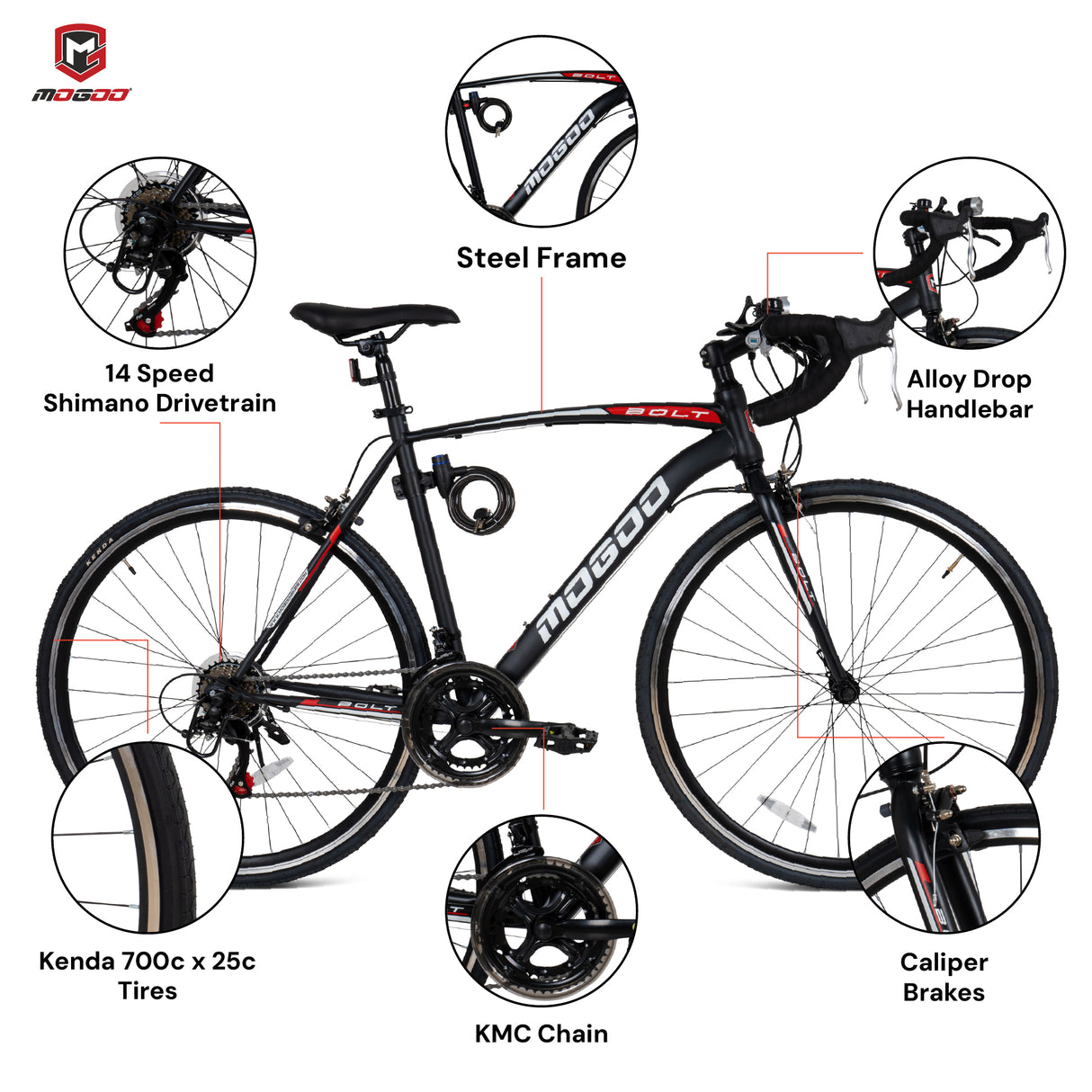 Mogoo Bolt 700c Road Bike