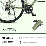 Merec Barrista 700c Cruiser Bike in green — view 3 of 6