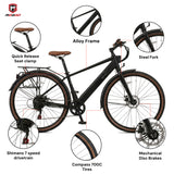 Mogoo Nomad 700c E-Hybrid Bike
