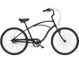 Black bicycle on a white background