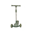 Green scooter with a handle on a white background