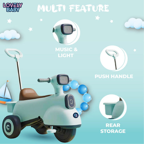 Lovely Baby Smart Trike with Push Handle