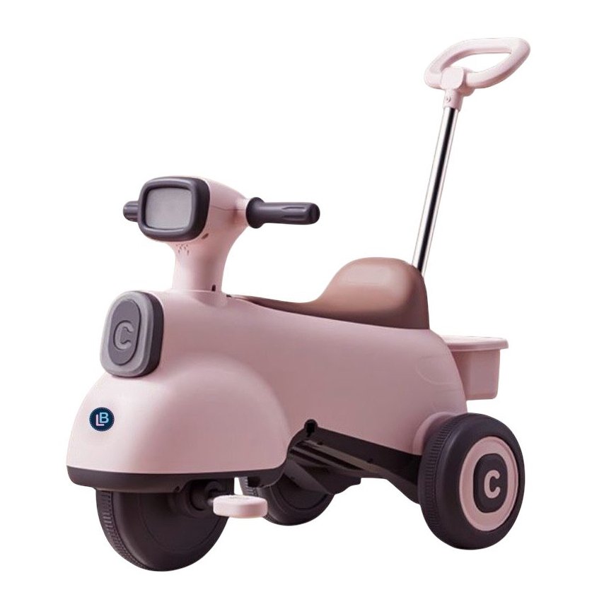 Lovely Baby Smart Trike with Push Handle, Music & Lights - Pink