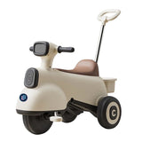 Lovely Baby Smart Trike with Push Handle, Music & Lights - White
