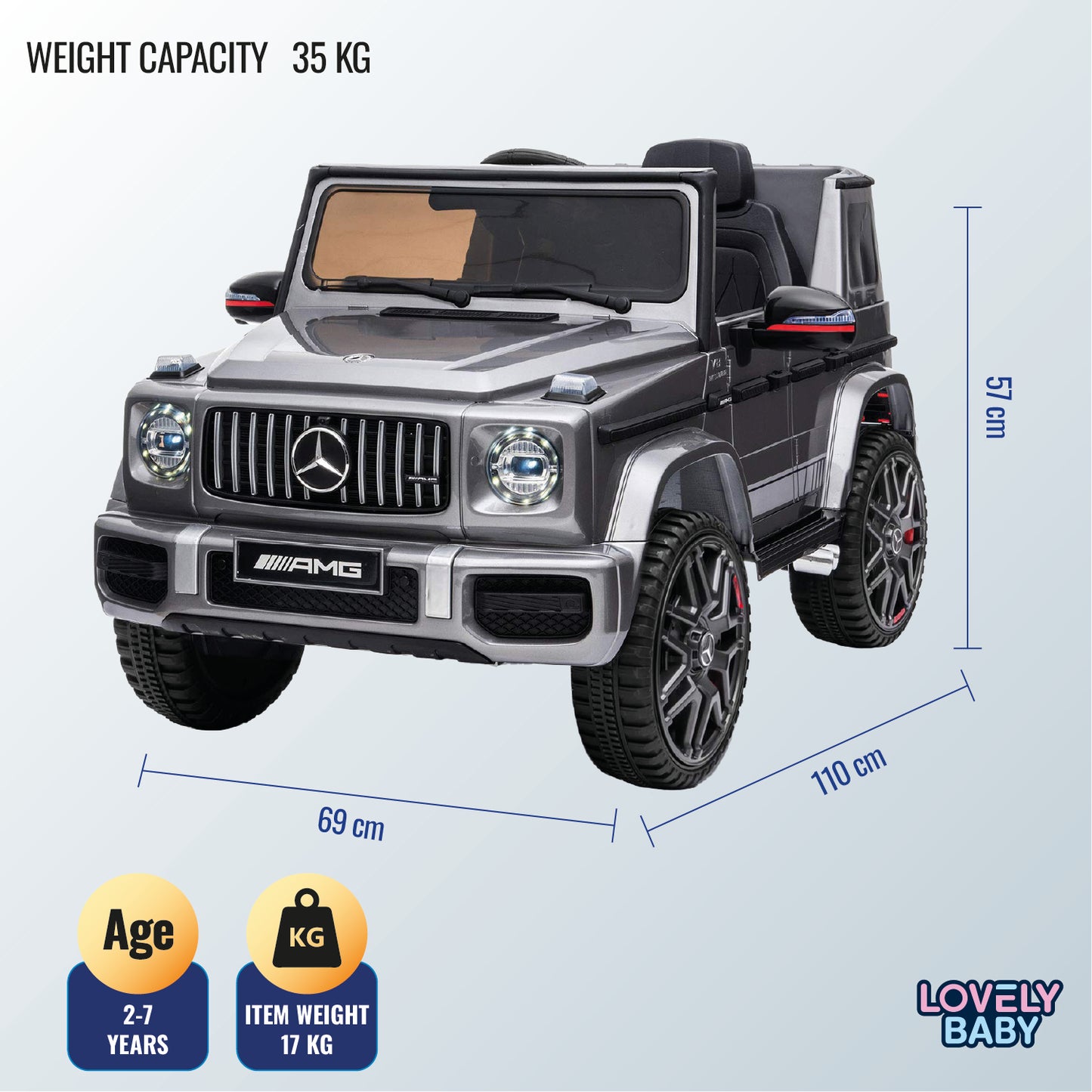 Mercedes-Benz G-Class Pro Electric Ride-On Jeep