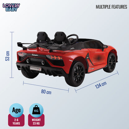 Lamborghini Aventador SVJ Kids Ride-On Car