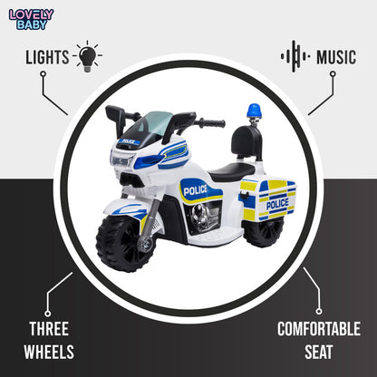 Lovely Baby Police Motorbike for Kids