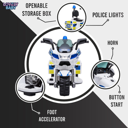 Lovely Baby Police Motorbike for Kids