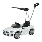 BMW Z4 Roadster Ride-On Car with Push Handle