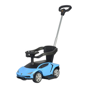 Lamborghini Push Car with Handle & Music kids bike