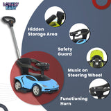 Lamborghini Push Car with Handle & Music