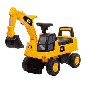 CAT Digger Ride-On Car in yellow