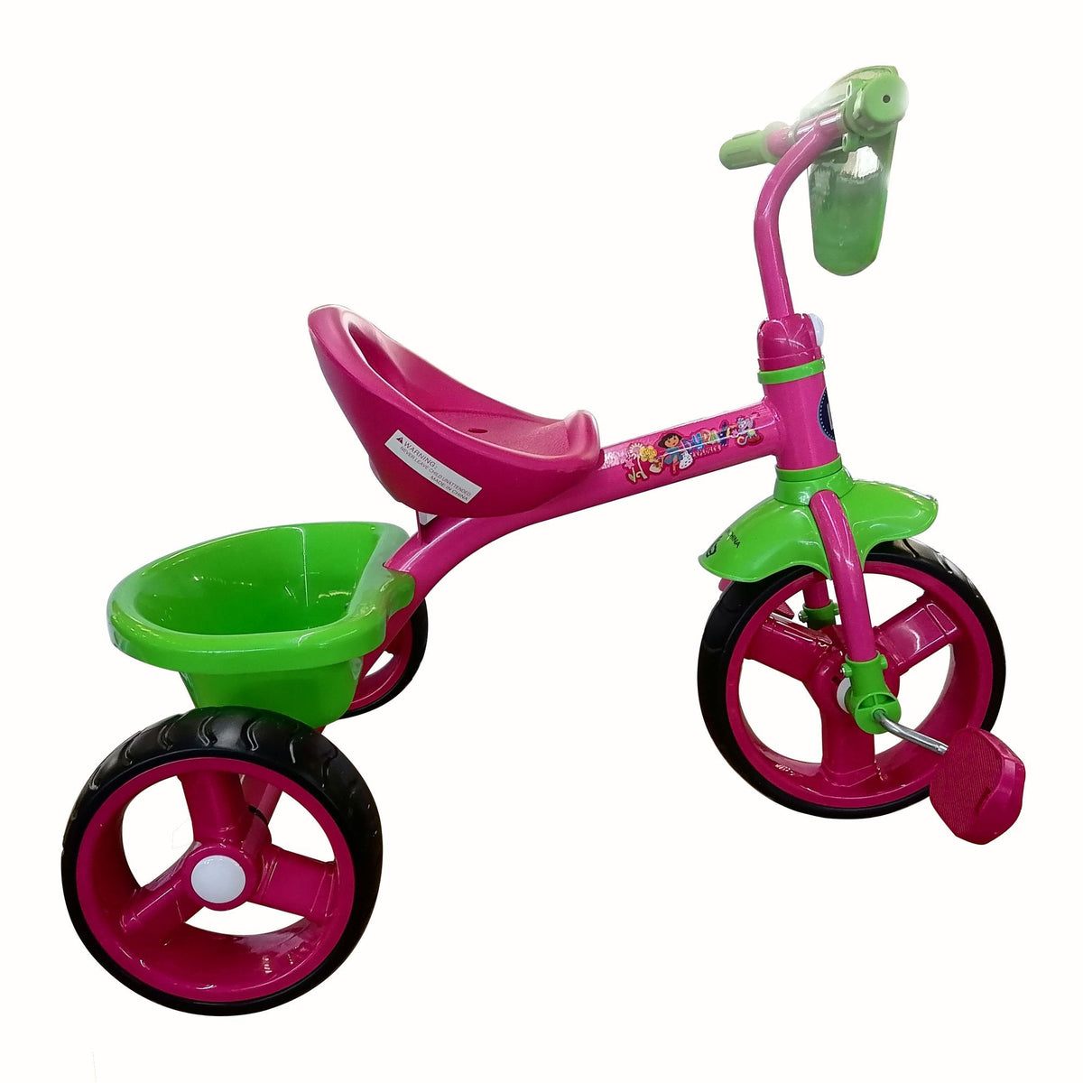 Lovely Baby Plug & Play Trike with Rear Basket