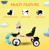 Lovely Baby Twin-Basket Tricycle