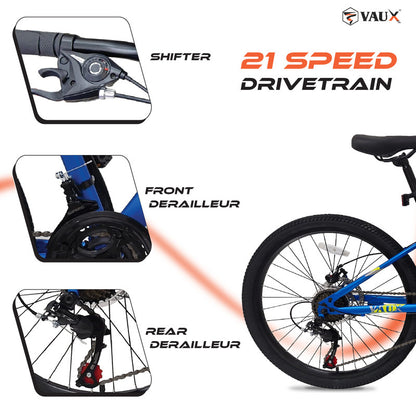 Vaux Titan 21 Speed 24" Mountain Bike