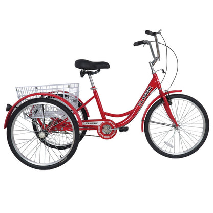 Vaux Classic 26" Adult Tricycle with Basket