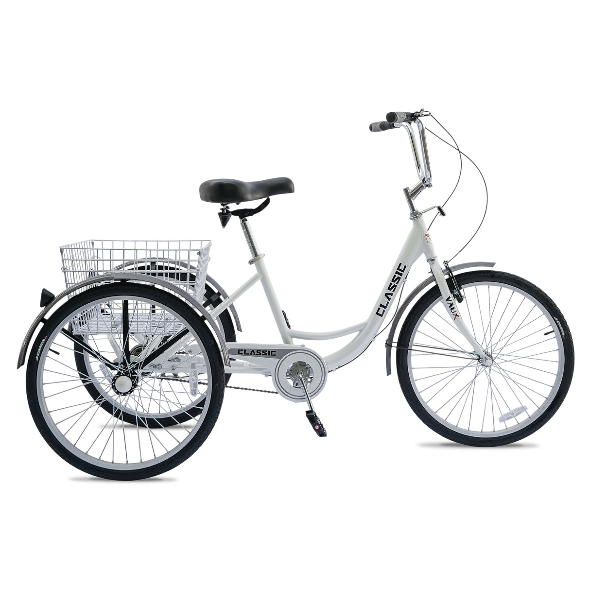 Vaux Classic 24" Adult Tricycle with Basket