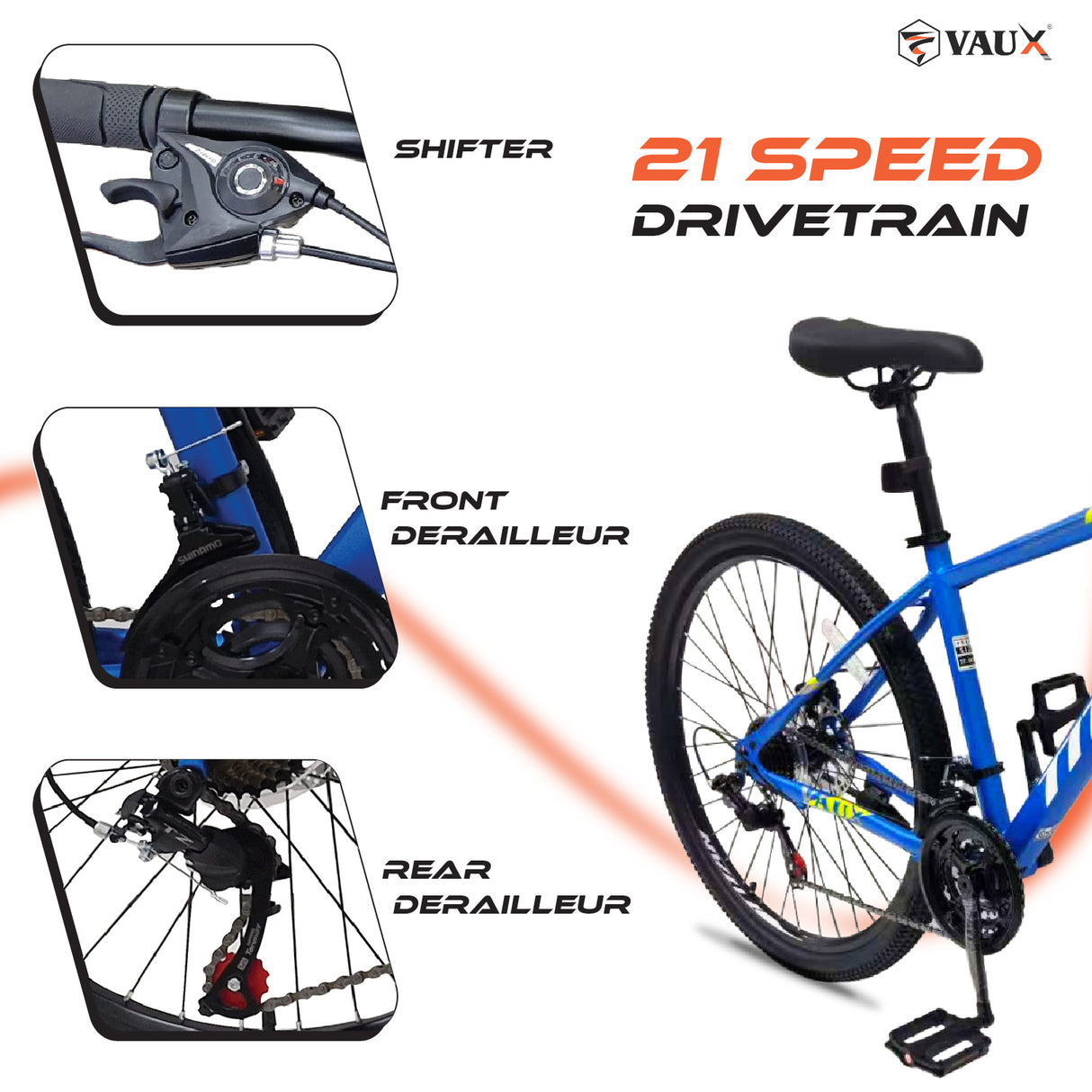 Vaux Titan 21 Speed 29" Mountain Bike