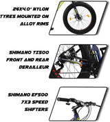Vaux Joggers 26" Fat Mountain Bike (Renewed)