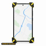 Yellow X-Grip holder gripping a phone (phone not included)