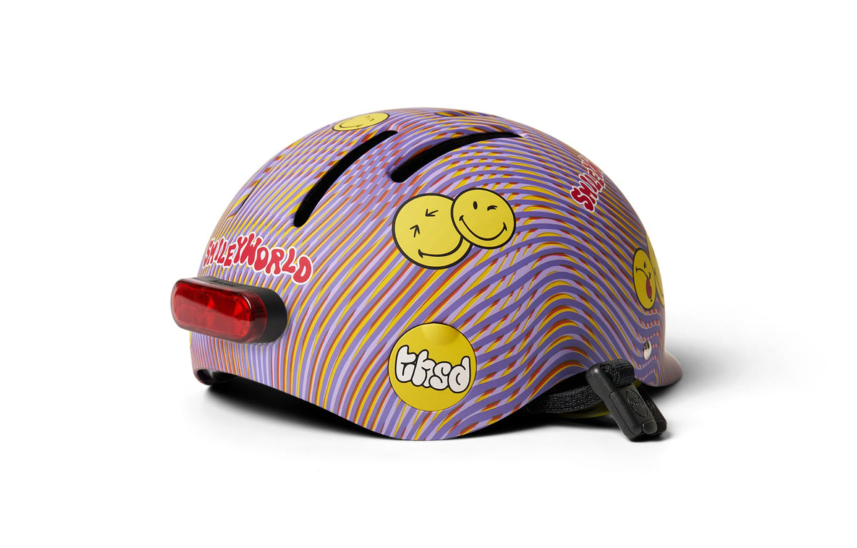 Thousand Next Youth Bike Helmet - One Size - SmileyWorld Purple Haze