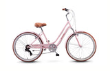 Spinn Uptown Ladies 26" Cruiser Bike in Candyfloss Pink