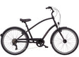 Black bicycle on a white background